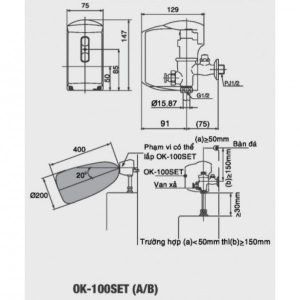 Ảnh công trình thực tế Van Xả Tiểu Nam INAX OK-100SET(B) Cảm Ứng Ống Cong