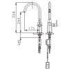 Vòi bếp COTTO CT4911A(DC) Nóng Lạnh Tự Động - ảnh 2