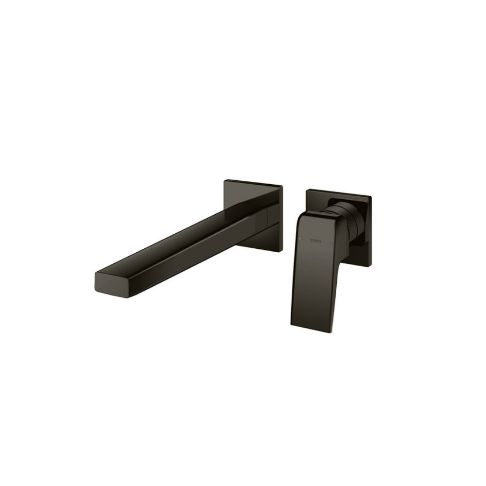 Vòi chậu gật gù nóng lạnh gắn tường GB (2 lỗ) TOTO TLG10308BB#MBL đen mờ