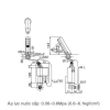 Vòi Chậu Lavabo Cảm Ứng INAX AMV-90K Nóng Lạnh Dùng Pin - ảnh 2