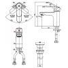Vòi Chậu Lavabo INAX LFV-1402S-R Nóng Lạnh Kèm Trụ Xả Lật - ảnh 2