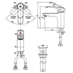 Ảnh công trình thực tế Vòi Chậu Lavabo INAX LFV-1402S-R Nóng Lạnh Kèm Trụ Xả Lật