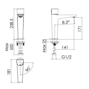 Ảnh công trình thực tế Vòi chậu lavabo nóng lạnh Viglacera VG136.1
