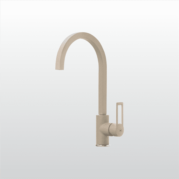 Vòi Chậu Rửa Chén MALLOCA MF-062 Nóng Lạnh Màu Kem