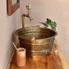 Vòi chậu thân cao nóng lạnh bằng đồng Kanly GCT01HM - ảnh 2
