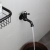 Vòi Gắn Tường Kanly GCT02B Lạnh Bằng Đồng Màu Đen - ảnh 2