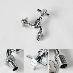 Ảnh công trình thực tế Vòi Lạnh Gắn Tường Kanly CHT01 Đồng Thau Mạ Chrome