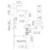 Vòi Lavabo American Standard WF-1301BHG Nóng Lạnh Màu Ghi Acacia Evolution - ảnh 2