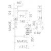 Vòi Lavabo American Standard WF-1301CS Nóng Lạnh Màu Vàng Acacia Evolution - ảnh 2