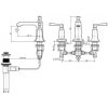 Vòi Lavabo American Standard WF-1603 Kastello Nóng Lạnh 3 Lỗ - ảnh 2