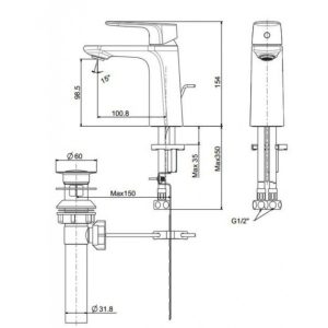 Ảnh công trình thực tế Vòi Lavabo American Standard WF-1701 Signature Nóng Lạnh