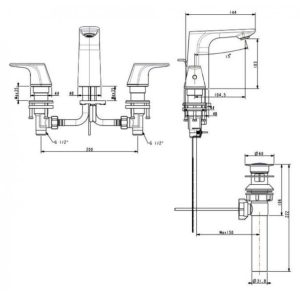 Ảnh công trình thực tế Vòi Lavabo American Standard WF-1703 Signature Nóng Lạnh 3 Lỗ