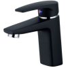 Vòi Lavabo CAESAR B390CBU Nóng Lạnh Xả Nhấn Màu Đen