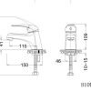 Vòi lavabo Caesar lạnh B109C - ảnh 2