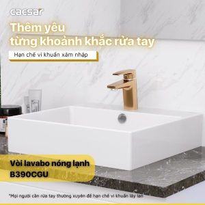 Ảnh công trình thực tế Vòi lavabo Caesar nóng lạnh B390CGU