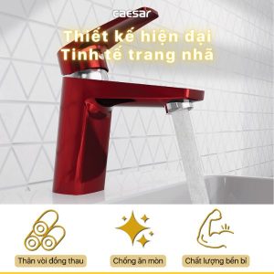 Ảnh công trình thực tế Vòi lavabo Caesar nóng lạnh B390CRU
