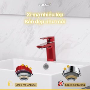 Ảnh công trình thực tế Vòi lavabo Caesar nóng lạnh B390CRU