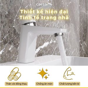 Ảnh công trình thực tế Vòi lavabo Caesar nóng lạnh B390CWU