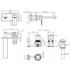 Vòi Lavabo Gắn Tường American Standard WF-1304BHG Acacia E Màu Ghi - ảnh 2