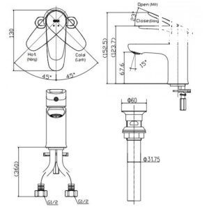Ảnh công trình thực tế Vòi Lavabo INAX LFV-1112S Nóng Lạnh