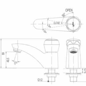 Ảnh công trình thực tế Vòi Lavabo INAX LFV-12A Lạnh
