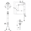 Vòi Lavabo INAX LFV-1402SH Nóng Lạnh Thân Cao - ảnh 2