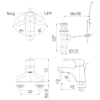 Vòi Lavabo INAX LFV-211S Nóng Lạnh - ảnh 2