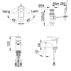 Vòi Lavabo INAX LFV-212S Nóng Lạnh - ảnh 2