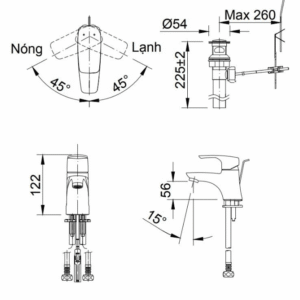 Ảnh công trình thực tế Vòi Lavabo INAX LFV-212S Nóng Lạnh