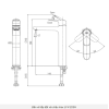Vòi Lavabo INAX LFV-22SH Lạnh Thân Cao - ảnh 2