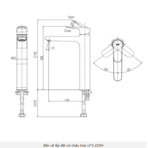 Ảnh công trình thực tế Vòi Lavabo INAX LFV-22SH Lạnh Thân Cao