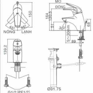 Ảnh công trình thực tế Vòi Lavabo INAX LFV-3002S Nóng Lạnh