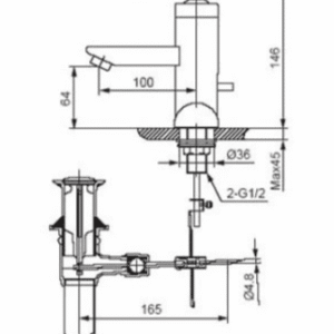 Ảnh công trình thực tế Vòi Lavabo INAX LFV-4000S Nóng Lạnh