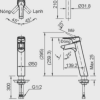 Vòi Lavabo INAX LFV-6012SH Nóng Lạnh - ảnh 2