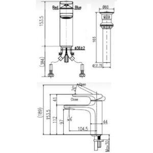 Ảnh công trình thực tế Vòi Lavabo INAX LFV-632S-2 Nóng Lạnh