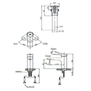 Ảnh công trình thực tế Vòi Lavabo INAX LFV-652S Nóng Lạnh