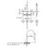 Vòi Lavabo INAX LFV-7000B Nóng Lạnh 3 Lỗ - ảnh 2