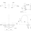 Vòi Lavabo INAX LFV-7100B Nóng Lạnh 3 Lỗ - ảnh 2