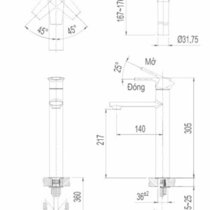 Ảnh công trình thực tế Vòi Lavabo INAX LFV-7100SH Nóng Lạnh Thân Cao