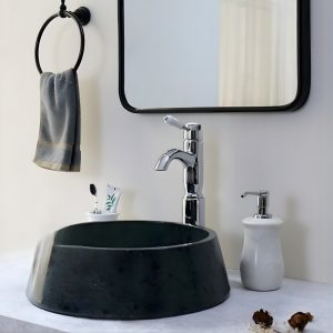 Ảnh công trình thực tế Vòi Lavabo Kanly CHA09 Nóng Lạnh Bằng Đồng Mạ Chrome