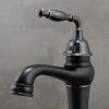 Vòi Lavabo Kanly Cổ Cao GCA14B Bằng Đồng Cổ Điển Màu Đen - ảnh 3