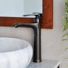 Vòi Lavabo Kanly GCA41B Nóng Lạnh Cổ Cao Bằng Đồng Màu Đen - ảnh 2