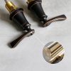 Vòi Lavabo Kanly GCB02B Nóng Lạnh 3 Lỗ Bằng Đồng Màu Đen - ảnh 6