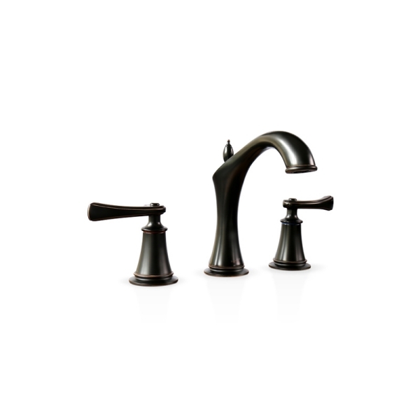 Vòi Lavabo Kanly GCB02B Nóng Lạnh 3 Lỗ Bằng Đồng Màu Đen