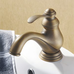 Ảnh công trình thực tế Vòi Lavabo Kanly GCV01 Nóng Lạnh Bằng Đồng Cổ Điển