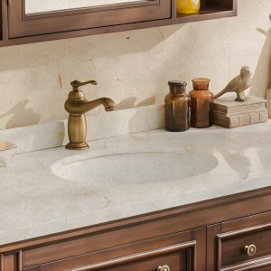 Ảnh công trình thực tế Vòi Lavabo Kanly GCV03 Nóng Lạnh Bằng Đồng Cổ Điển