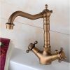 Vòi Lavabo Kanly GCV05 Nóng Lạnh Bằng Đồng Cổ Điển - ảnh 2