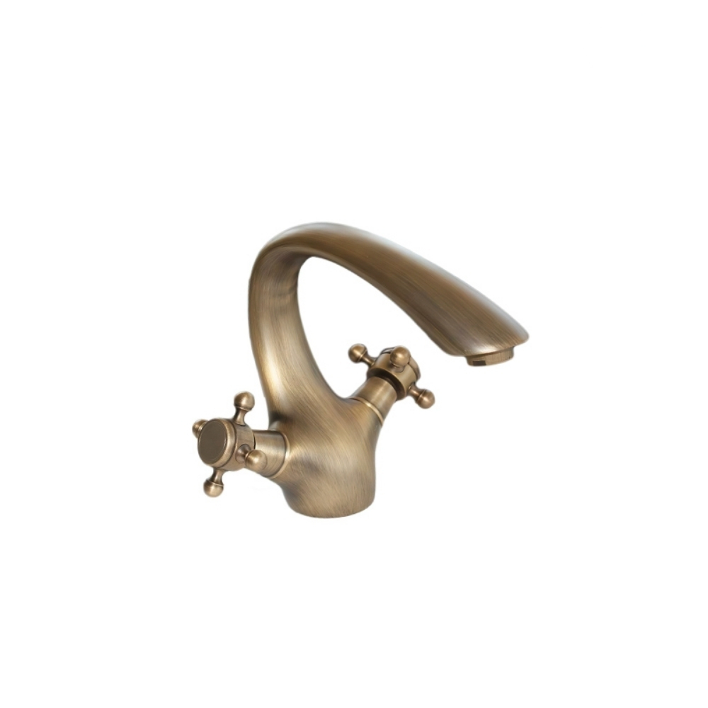 Vòi Lavabo Kanly GCV07 Nóng Lạnh Bằng Đồng Cổ Điển