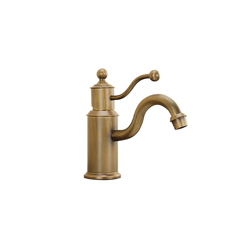 Vòi Lavabo Kanly GCV08 Nóng Lạnh Tay Nắm Cách Điệu Cổ Điển