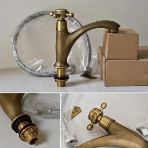 Ảnh công trình thực tế Vòi Lavabo Kanly GCV109 Lạnh Bằng Đồng Giả Cổ
